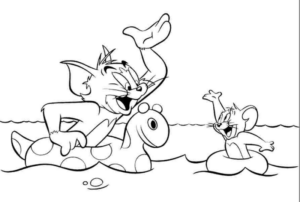 Disegno di Tom e Jerry da stampare e colorare 39