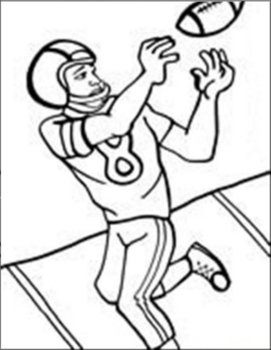 Disegno di football americano da stampare e colorare 14