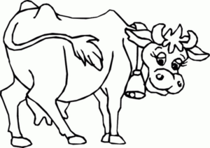 Disegno di mucca da stampare e colorare 65