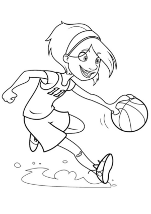 Disegno di basket da stampare e colorare 42