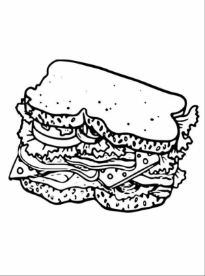 Disegno di fast food da stampare e colorare 45