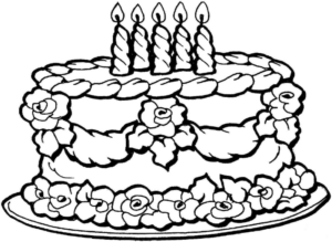 Disegno di compleanno da stampare e colorare 92