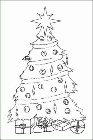 Disegno di albero di Natale da stampare e colorare 252