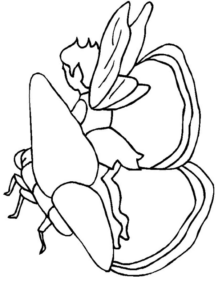 Disegno di fata da stampare e colorare 8