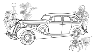 Disegno di automobile da stampare e colorare 306