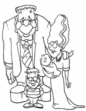 Disegno di Frankenstein da stampare e colorare 16