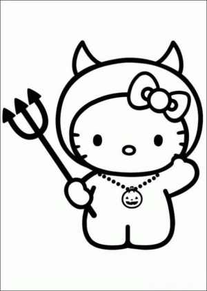 Disegno di Hello Kitty da stampare e colorare 168