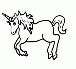 Disegno di unicorno da stampare e colorare 95