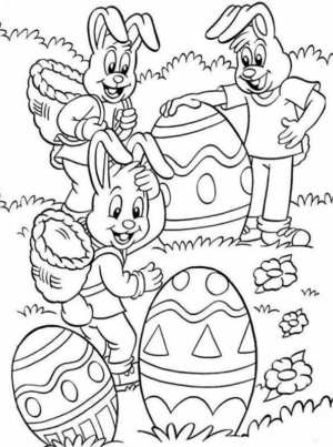 Disegno di uovo di Pasqua da stampare e colorare 275 Disegno di uovo di Pasqua da stampare e colorare 275