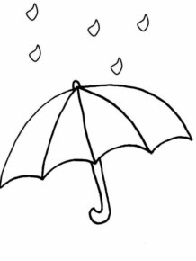 Disegno di pioggia da stampare e colorare 36