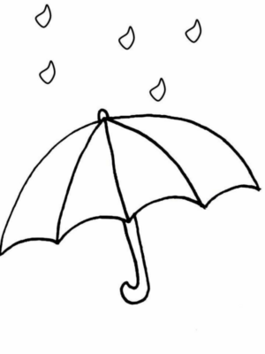 Disegno di pioggia da stampare e colorare 36