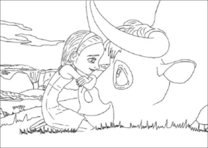 Disegno di toro da stampare e colorare 25