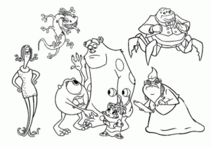 Disegno di Monsters & Co da stampare e colorare 10