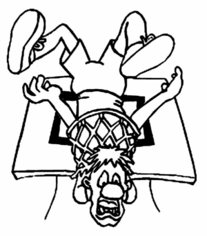 Disegno di basket da stampare e colorare 16