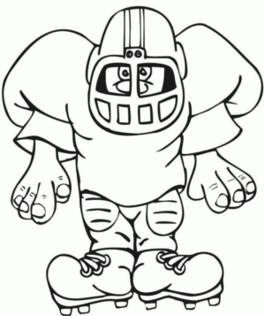 Disegno di football americano da stampare e colorare 63