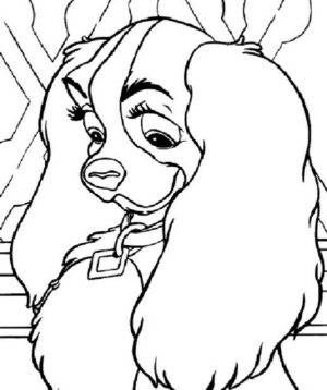 Disegno di Lilli e il Vagabondo da stampare e colorare 19