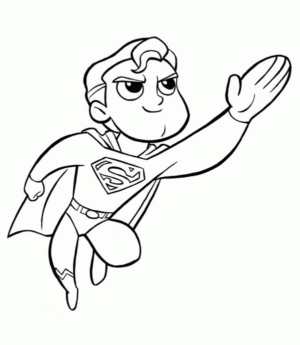 Disegno di Superman da stampare e colorare 16