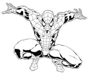 Disegno di Spiderman da stampare e colorare 15