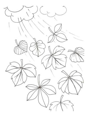 Disegno di foglia da stampare e colorare 136