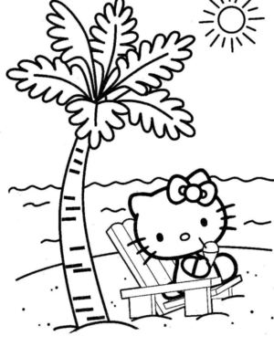 Disegno di Hello Kitty da stampare e colorare 122