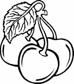 Disegno di ciliegia da stampare e colorare 11