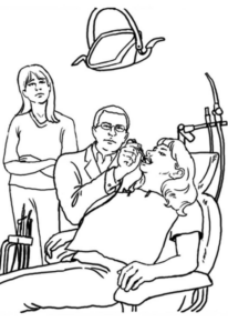 Disegno di dentista da stampare e colorare 8