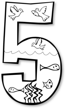 Disegno di numero da stampare e colorare 52