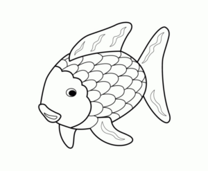 Disegno di pesce da stampare e colorare 227