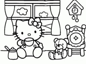 Disegno di Hello Kitty da stampare e colorare 18