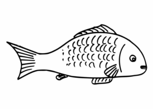 Disegno di pesce da stampare e colorare 309