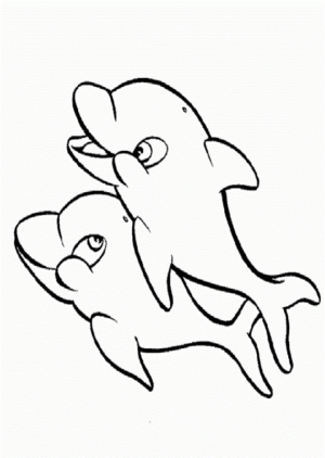 Disegno di delfino da stampare e colorare 41