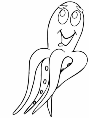 Disegno di polpo da stampare e colorare 43