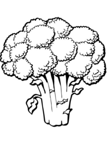 Disegno di broccolo da stampare e colorare 5