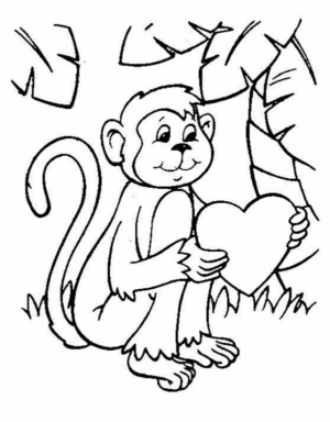 Disegno di San Valentino da stampare e colorare 136
