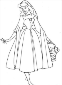 Disegno di Cenerentola da stampare e colorare 108