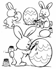 Disegno di uovo di Pasqua da stampare e colorare 210
