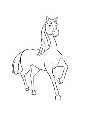 Disegno di cavallo da stampare e colorare 71