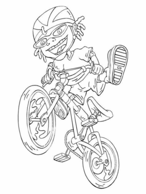 Disegno di bicicletta da stampare e colorare 14