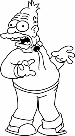 Disegno di I Simpson da stampare e colorare 63
