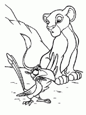 Disegno di Re Leone da stampare e colorare 53