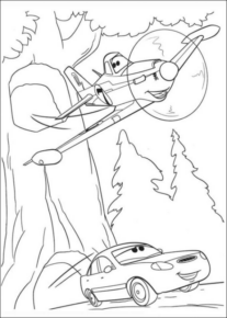 Disegno di Cars da stampare e colorare 24