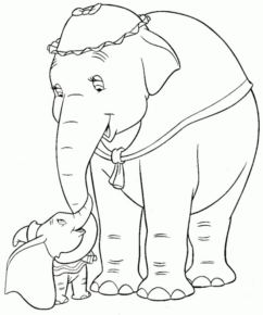 Disegno di Dumbo da stampare e colorare 6
