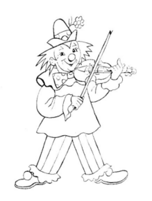 Disegno di clown da stampare e colorare 21