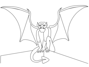 Disegno di mostro di Halloween da stampare e colorare 7