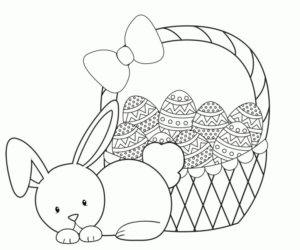Disegno di uovo di Pasqua da stampare e colorare 98
