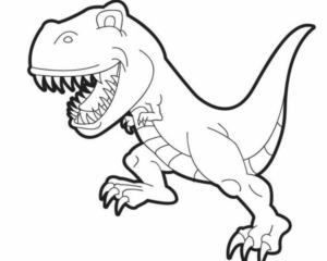 Disegno di Tirannosauro da stampare e colorare 100