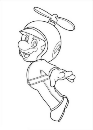 Disegno di Super Mario da stampare e colorare 134