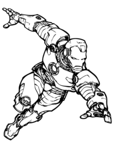 Disegno di Iron Man da stampare e colorare 9