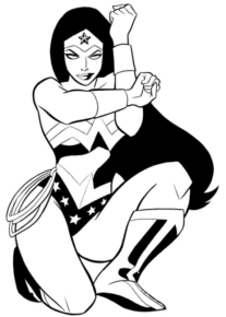 Disegno di Wonder Woman da stampare e colorare 7