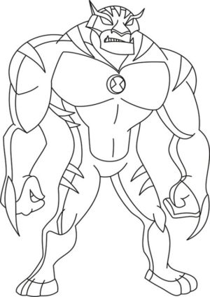 Disegno di Ben Ten da stampare e colorare 11